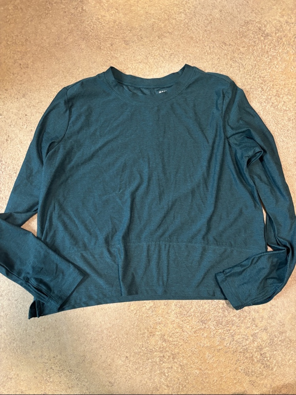 Old Navy Long-Sleeve Crewneck Tee in Deep Teal